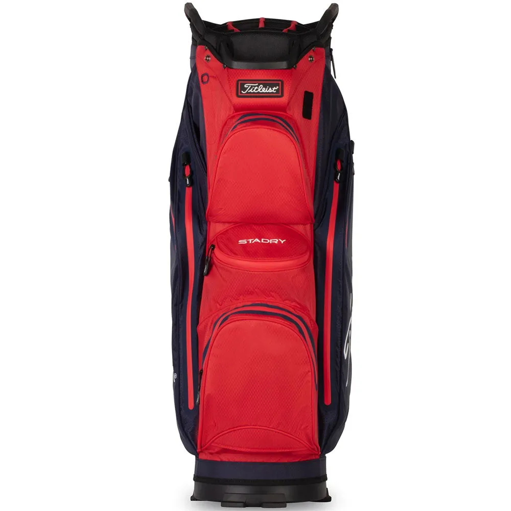 Titleist StaDry Cart 14 Waterproof Cart Bag - Navy/Red