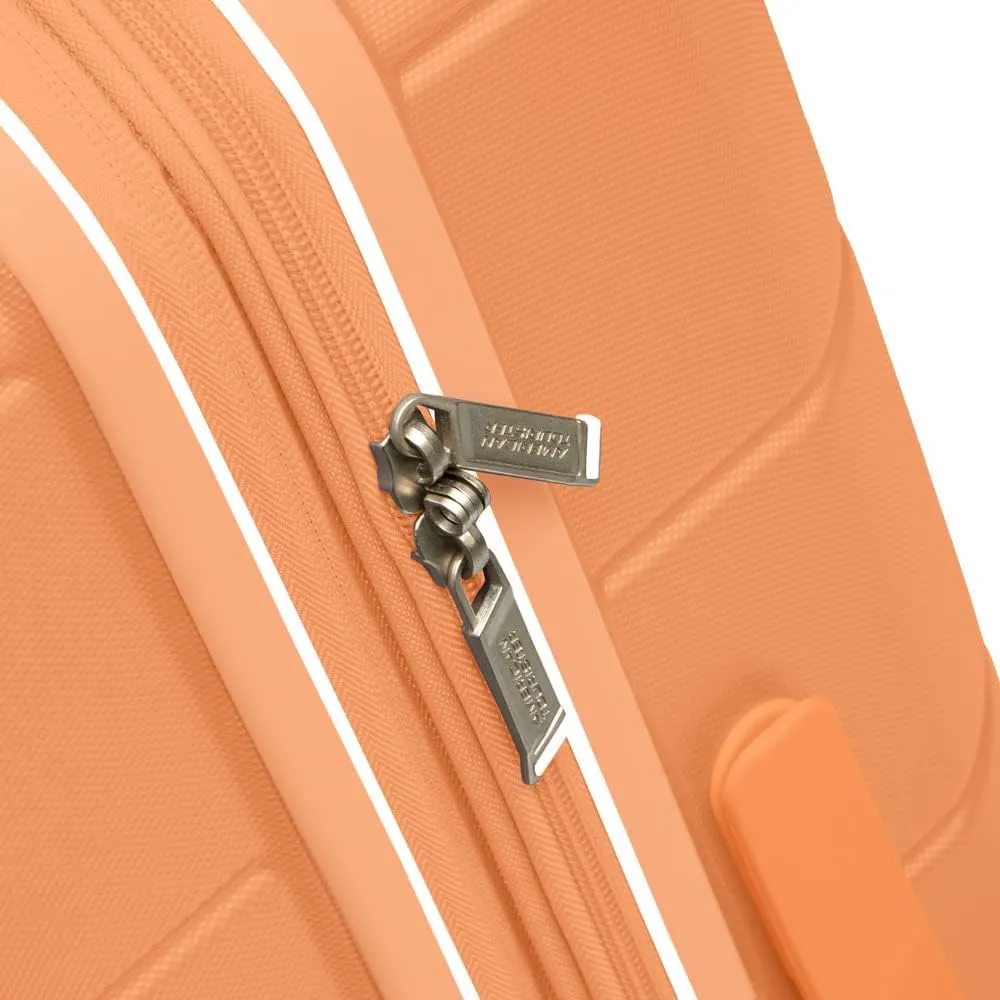 Travel Chic 20 Inch Carry On Coral Orange Spinner Suitcase