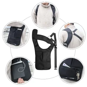 Underarm Shoulder Hidden Multi Pockets Armpit Bag with Adjustable Strap