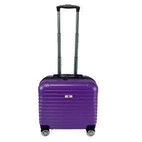 USHA SHRIRAM ABS (16 inch) Luggage Bag for Kids| Trolley Suitcase for Travel |Small Travel Luggage for Men Women |360 Degree Wheel | Travel Bags for Luggage Trolley | Carry On Suitcase (Purple)