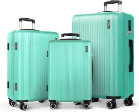 Vacay 3pc Suitcase Set in Mint