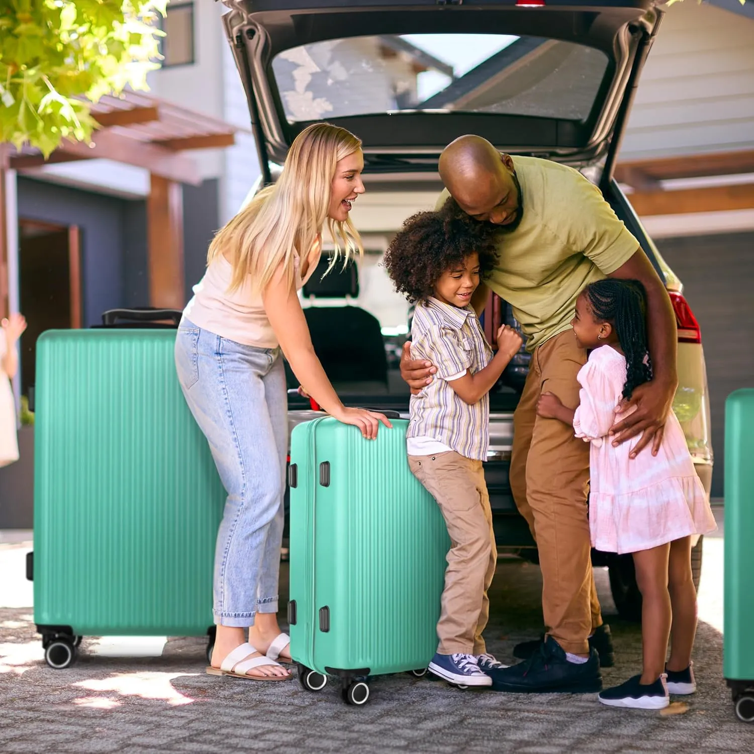 Vacay 3pc Suitcase Set in Mint