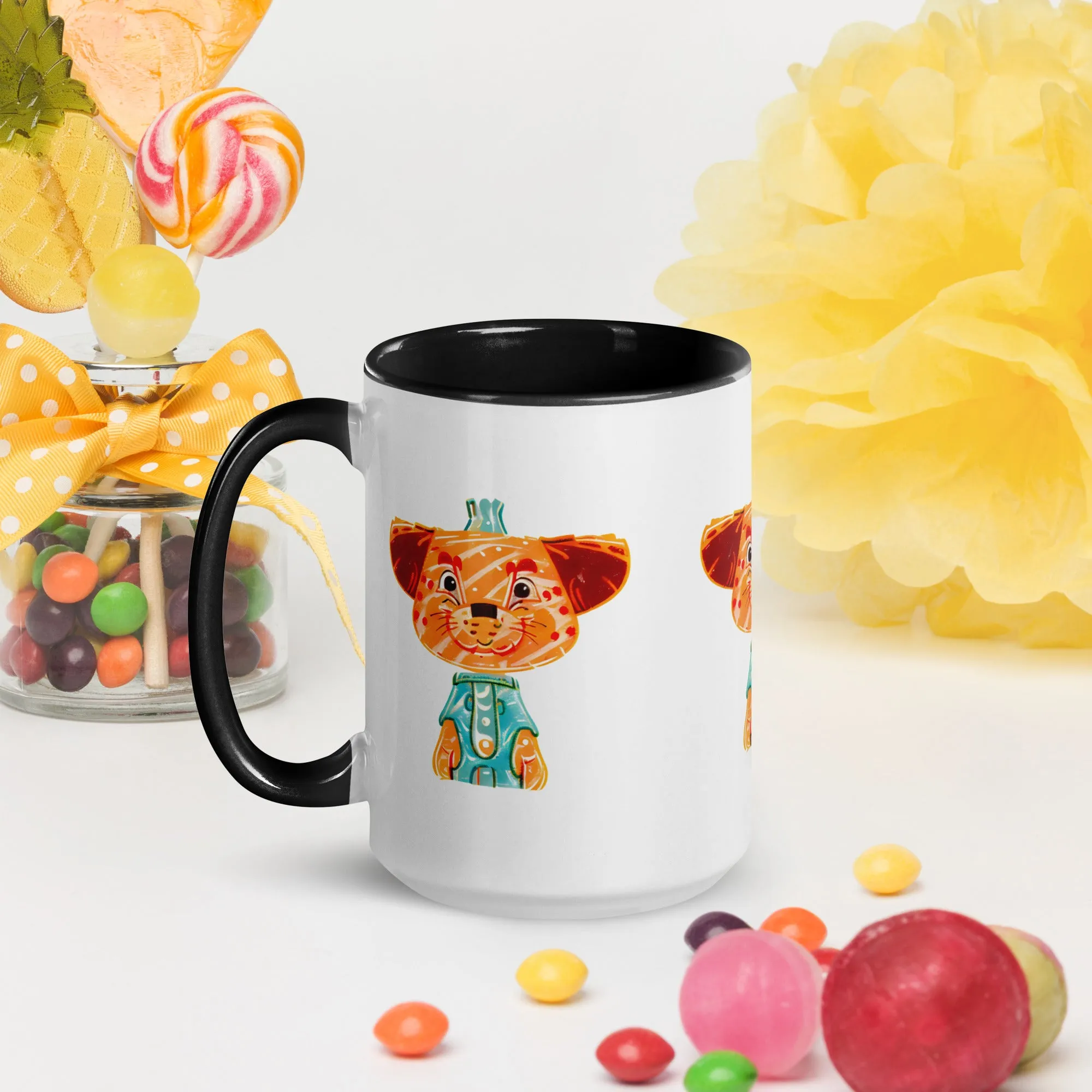 Vibrant Inner Color Tiger Mug - Brighten Your Mornings!