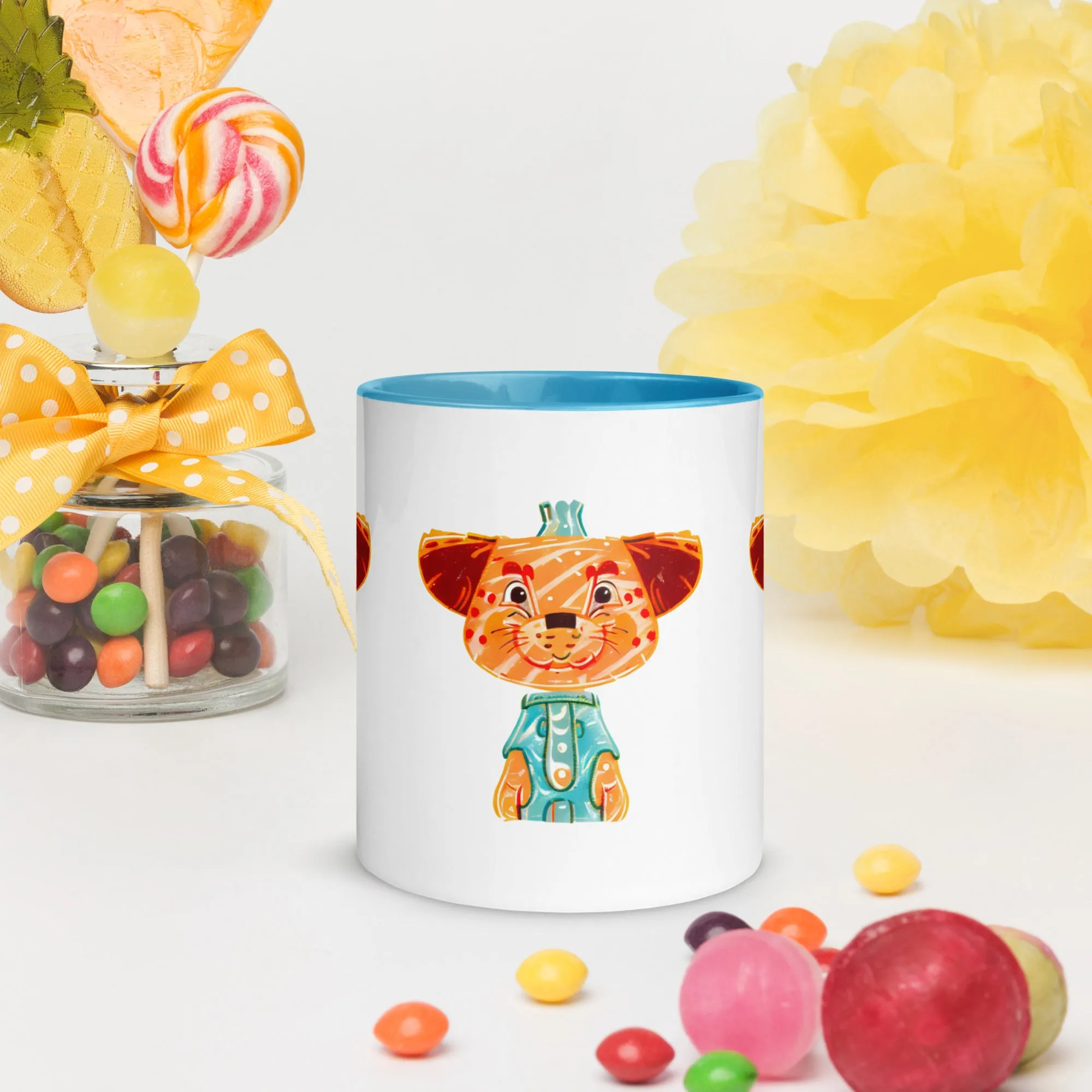 Vibrant Inner Color Tiger Mug - Brighten Your Mornings!