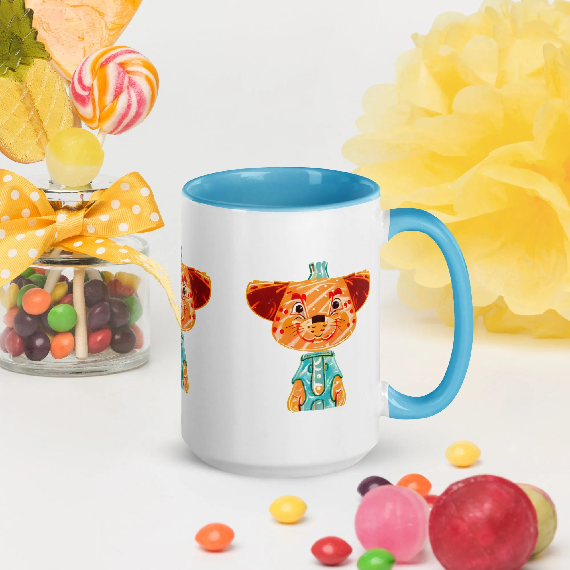 Vibrant Inner Color Tiger Mug - Brighten Your Mornings!