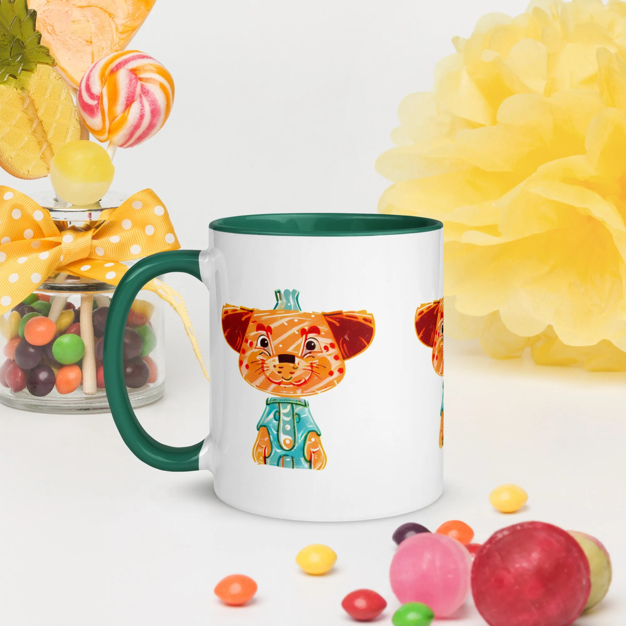 Vibrant Inner Color Tiger Mug - Brighten Your Mornings!