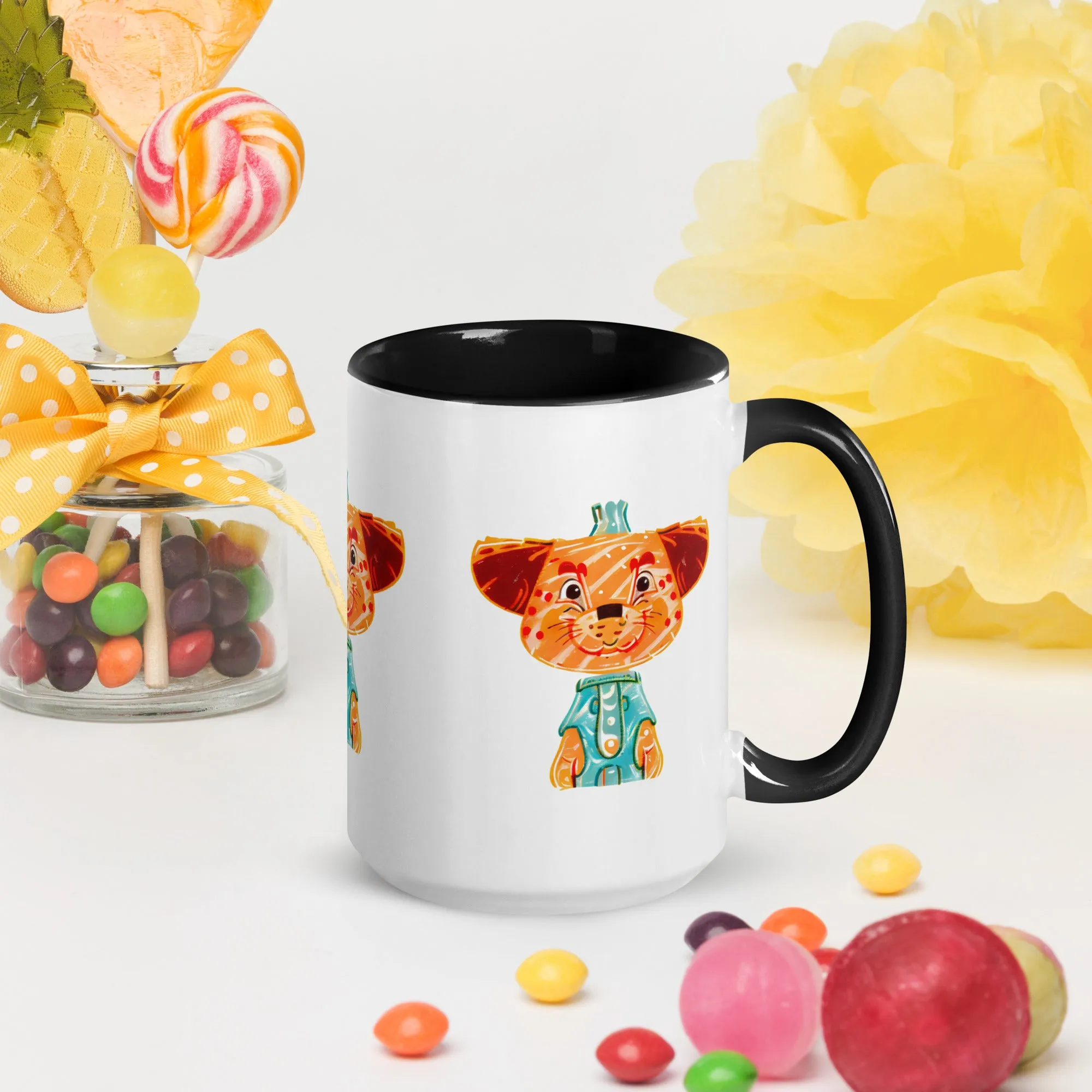 Vibrant Inner Color Tiger Mug - Brighten Your Mornings!