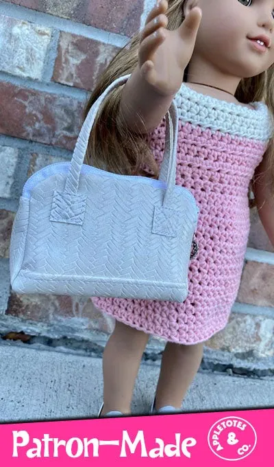 Weekender Bag Sewing Pattern for 14"-18" Dolls - SVG Files Included