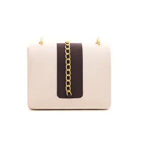 White Casual Shoulder Bag P54316