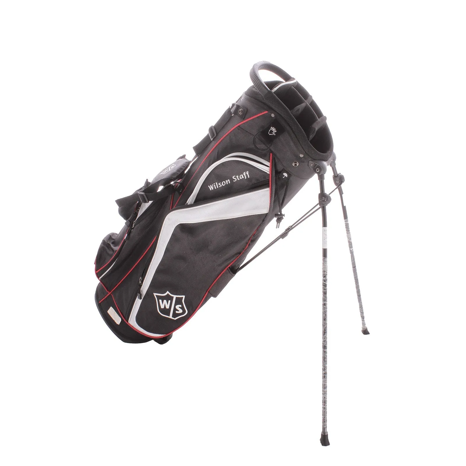 Wilson Second Hand Stand Bag - Black/White/Red