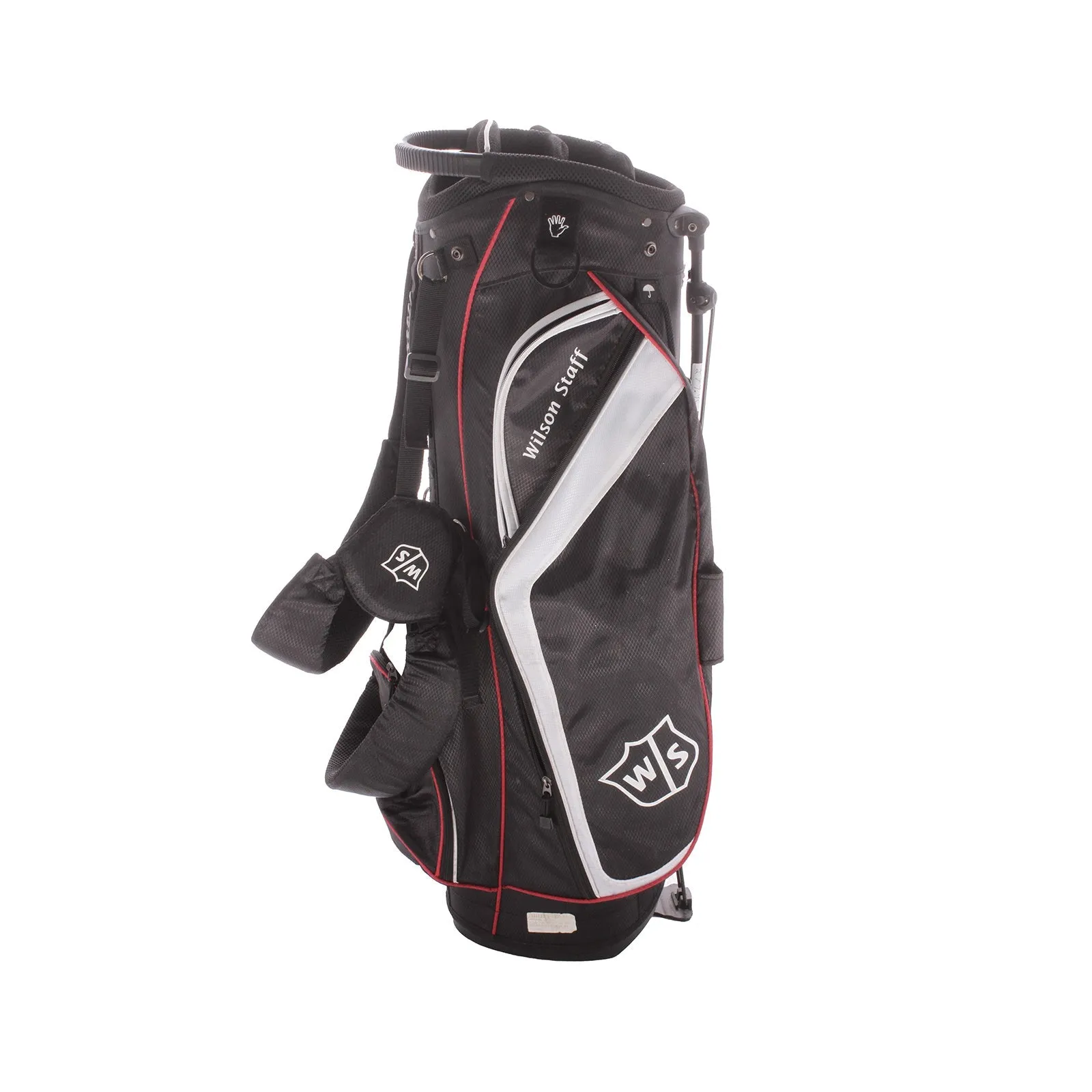 Wilson Second Hand Stand Bag - Black/White/Red