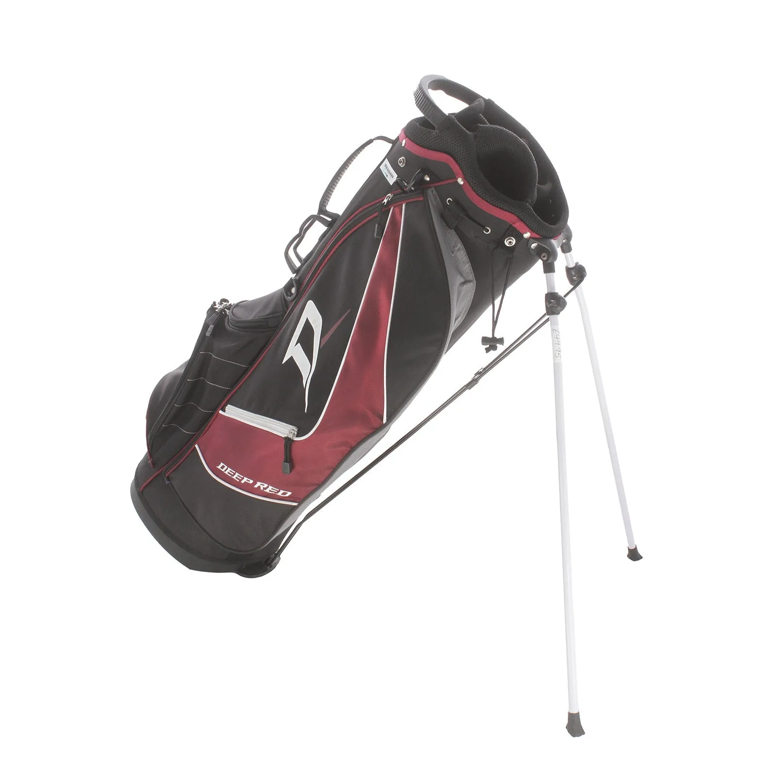 Wilson Staff Deep Red Stand Bag - Black/Crimson/White