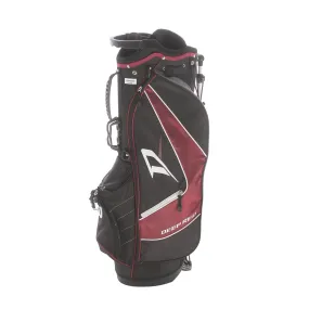 Wilson Staff Deep Red Stand Bag - Black/Crimson/White