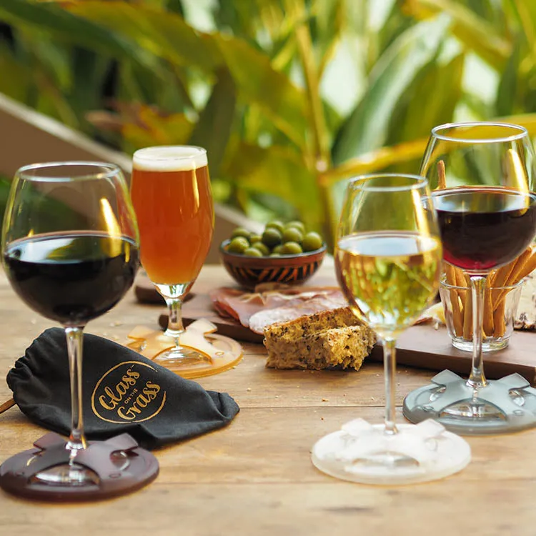 Wine Glass Coaster Holder | Resin 4 Pack