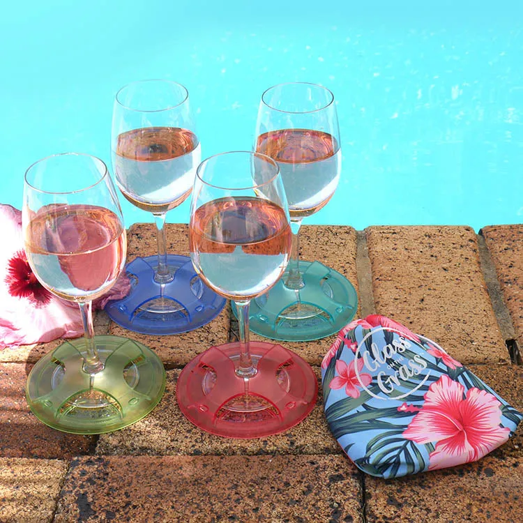 Wine Glass Coaster Holder | Resin 4 Pack