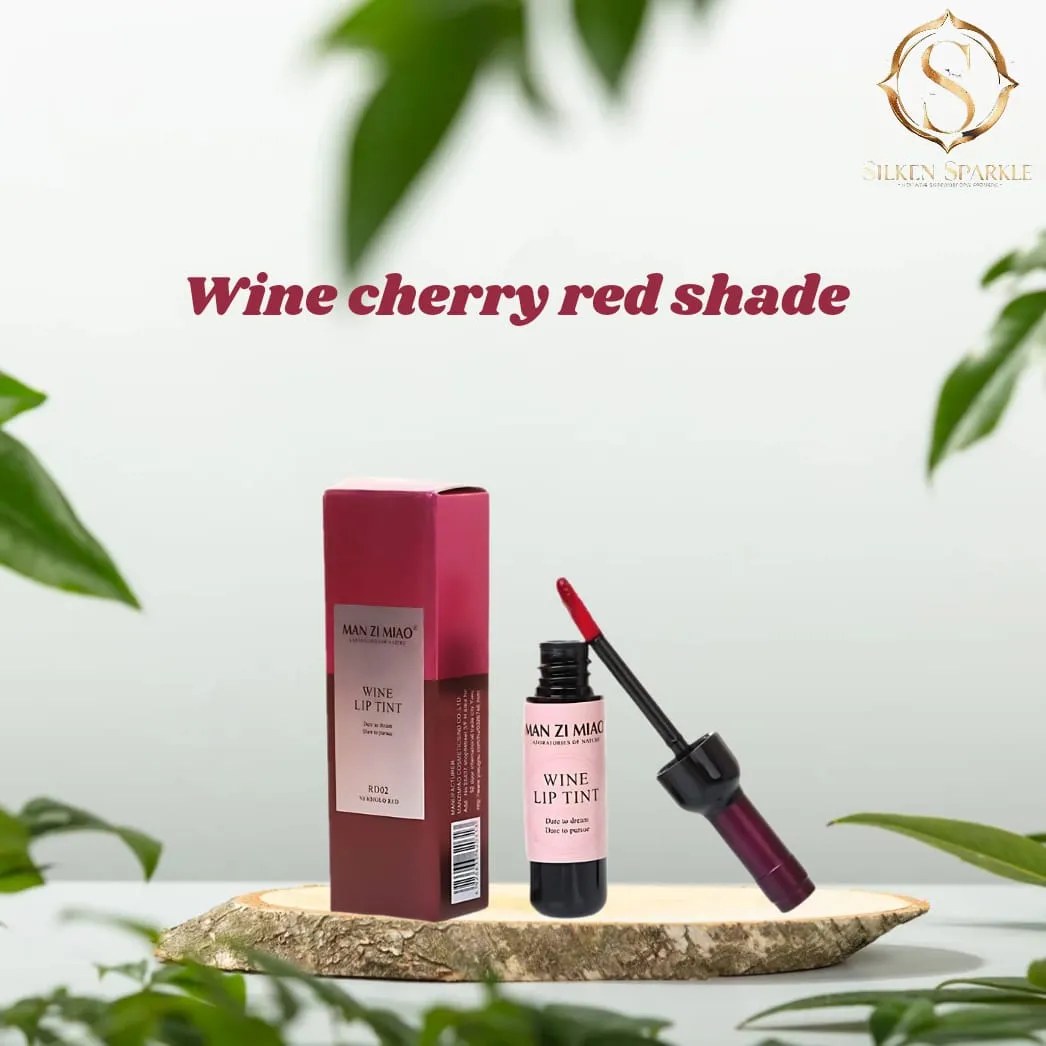 Wine Lip Tint by Sliken Sparkle – Long-Lasting, Moisturizing & Natural Shades