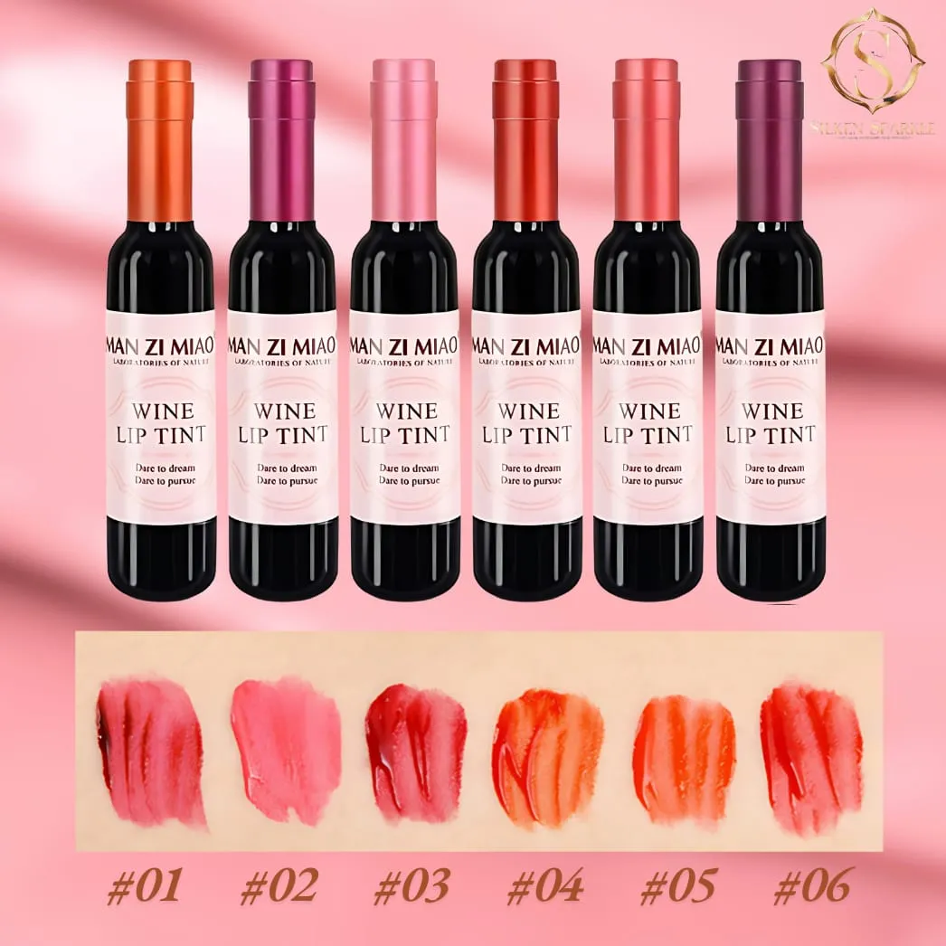 Wine Lip Tint by Sliken Sparkle – Long-Lasting, Moisturizing & Natural Shades