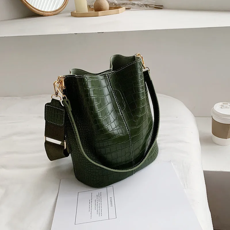 Women Shoulder Crocodile Crossbody Bag