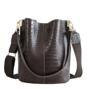 Women Shoulder Crocodile Crossbody Bag