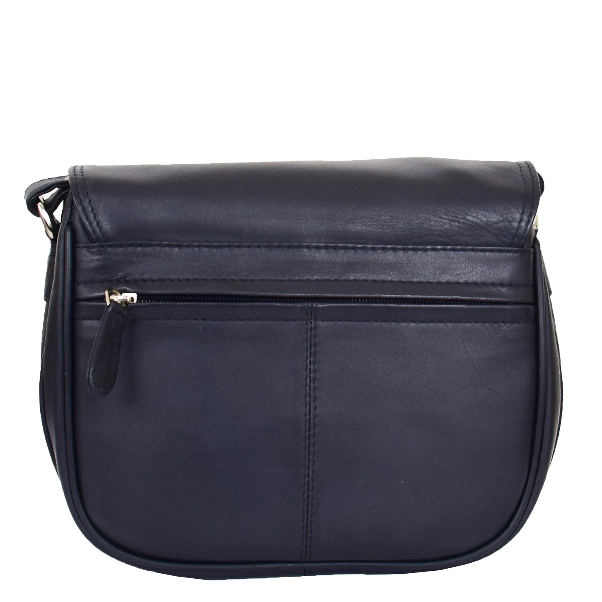 Womens Real Soft Leather Shoulder Bag Casual Cross Body Handbag Jazz Navy