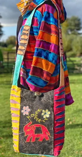 WONDERFUL HIPPIE ELEPHANT SHOULDER BAG