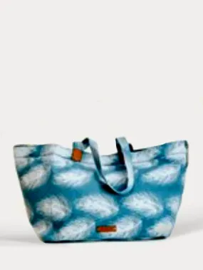 XL Feathers Blue Tote